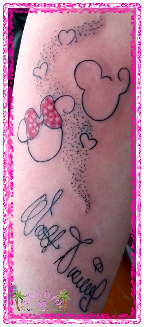 Walt Disney Emoji Tattoo Recklinghausen STUDIO 45